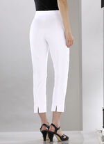 Soft-Stretch-Hose in 7/8-L&auml;nge WEISS