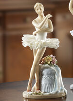 Ballerina aus Porzellan WEISS