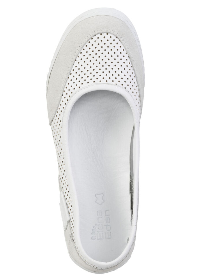 ELENA EDEN Sipper mit luftiger Perforation WEISS