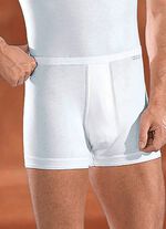 Mey Noblesse Zweierpack Unterhosen aus Feinripp mit Eingriff, wei&szlig; 
