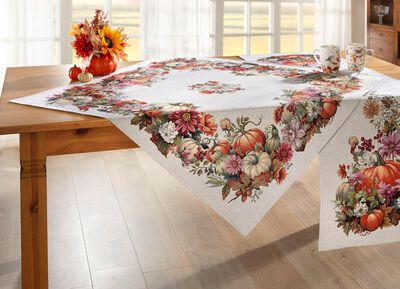 Herbstliche Tisch- und Raumdekoration 