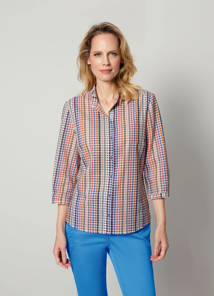 Bluse mit grafischem Druck 