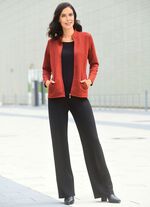 Shirtjacke mit durchgehendem Reißverschluss 