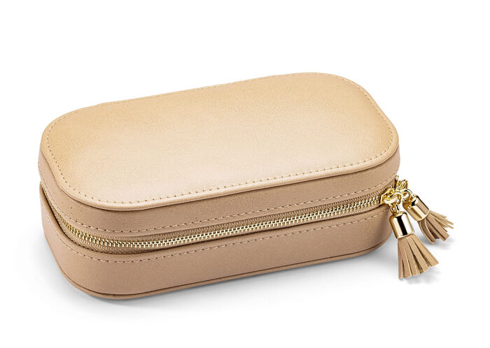 Schickes Reise-Schmucketui BEIGE