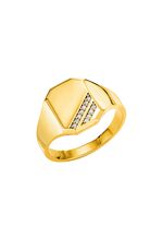 Exquisiter Herrenring mit Diamanten 