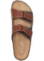 GINO GALANTE, klassische Herren-Pantoletten, aus Leder 