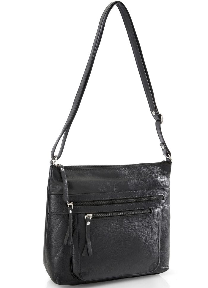 Laurina, Tasche, Damen, mit verstellbarem Umh&auml;ngeriemen SCHWARZ