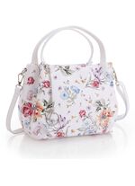 Laurina, Tasche, Damen, mit abnehmbarem, verstellbarem Umh&auml;ngeriemen WEISS-MULTICOLOR