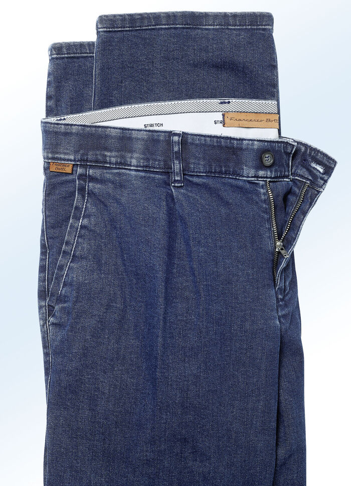 "Francesco Botti"-Jeans in 2 Qualitäten und 3 Farben JEANSBLAU