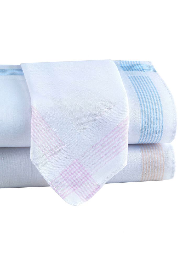 Damen-Stofftaschent&uuml;cher aus reiner Baumwolle 