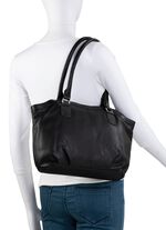 Laurina, Tasche, Damen, aus Leder SCHWARZ