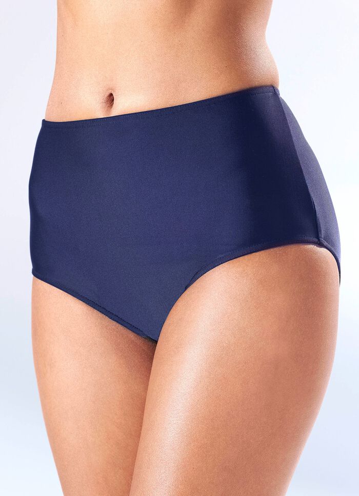 Zweierpack Bikinihosen, in h&ouml;her geschnittener Form, mit formendem Vorderfutter 