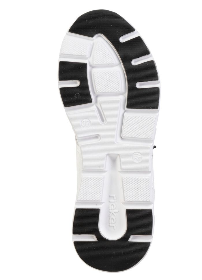 Rieker Sneaker aus teilweise beschichtetem Meshmaterial WEISS