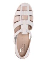 ELENA EDEN, sommerliche Damen-Slipper, Weite H, mit herausnehmbarem Fu&szlig;bett ECRU-BEIGE