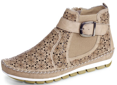 Gemini, sommerliche Damen-Stiefeletten, Weite G, mit herausnehmbarem Fußbett 