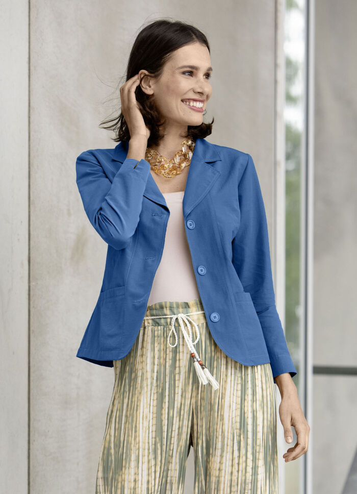 Blusenjacke  mit Schulterpolster ROYALBLAU