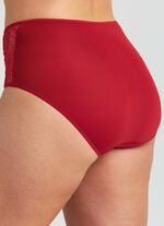 Miss Mary Miederslip mit unterlegter Elastikspitze ROT
