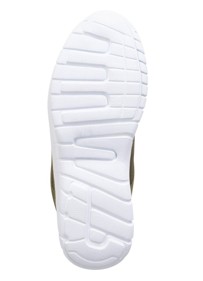 Schnür-Sneaker aus Synthetik und weichem Textilmaterial OLIV