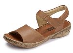 ELENA EDEN, modische Damen-Sandalen, Weite G, mit Klettverschluss 