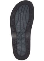 GINO GALANTE, bequeme Herren-Pantoletten, Weite H, mit herausnehmbarem Fu&szlig;bett DUNKELBLAU-MOKKA