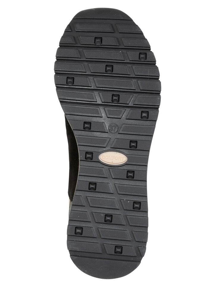 laurakent, stylische Damen-Sneaker, Weite G, mit herausnehmbarem Fu&szlig;bett SCHWARZ-BORDEAUX-GOLD