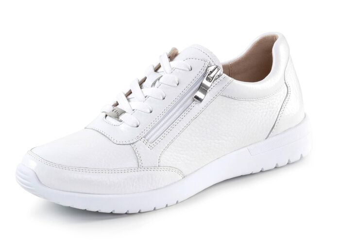 ELENA EDEN, komfortable Damen-Sneaker, Weite G, mit herausnehmbarem Fu&szlig;bett WEISS