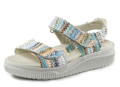 ELENA EDEN Sandale aus interessantem Bast-Material 