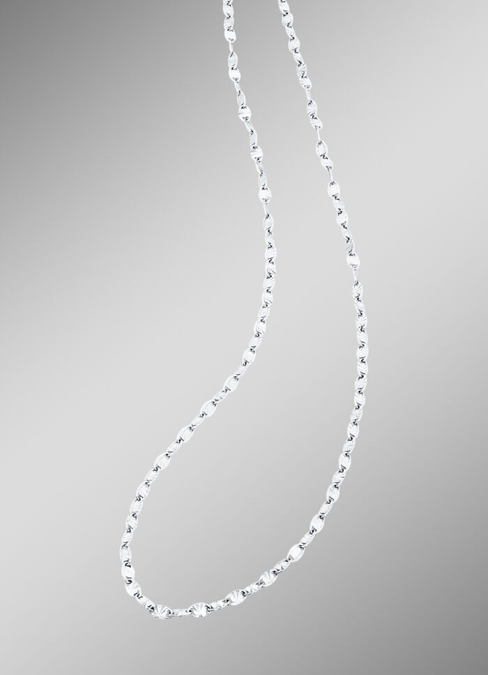 Schlichte Halskette in Weißgold 