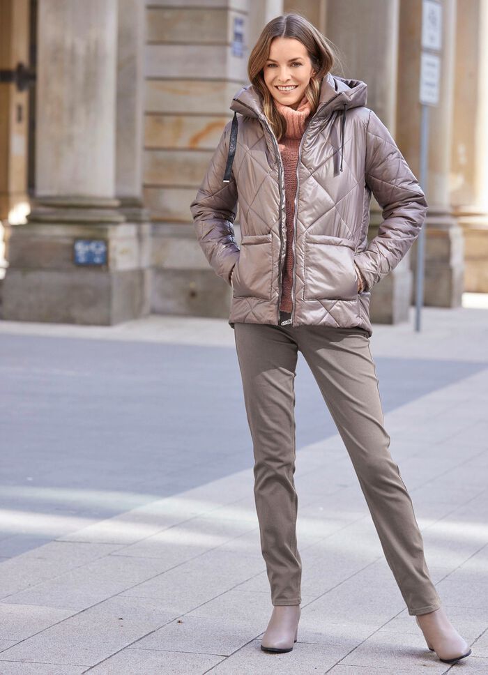 Jacke mit Rautenstepp 