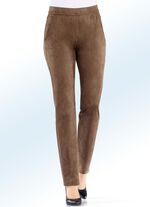 Trendige, samtweiche Hose COGNAC