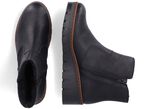 Rieker, gef&uuml;tterte Damen-Stiefeletten, Winterschuhe, mit Rei&szlig;verschluss SCHWARZ