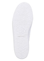 Elegante Damen-Schnürschuhe, mit herausnehmbarem Fußbett WEISS
