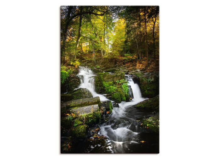 Hochwertiges Leinwandbild „Selkefall im Harz“