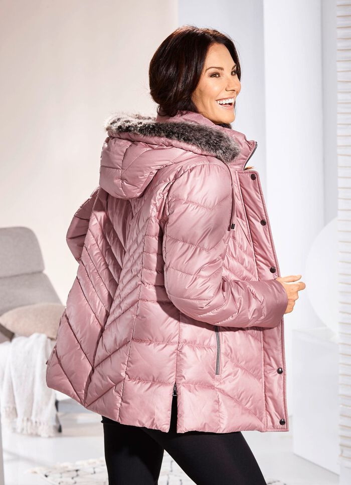 Jacke mit Rei&szlig;verschluss an den Seitenschlitzen 