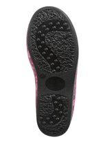 Warme Damen-Hausschuhe, Weite H, mit Wolle BORDEAUX