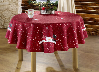 Zauberhafte Tisch- und Raumdekoration mit Schneemann-Motiven 