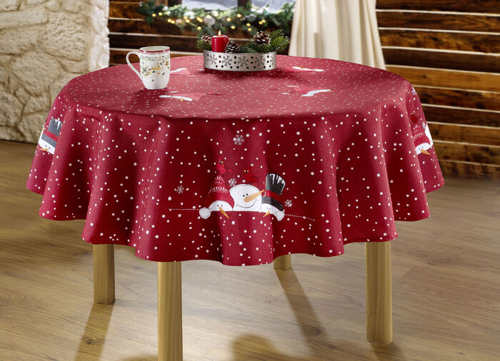 Zauberhafte Tisch- und Raumdekoration mit Schneemann-Motiven 