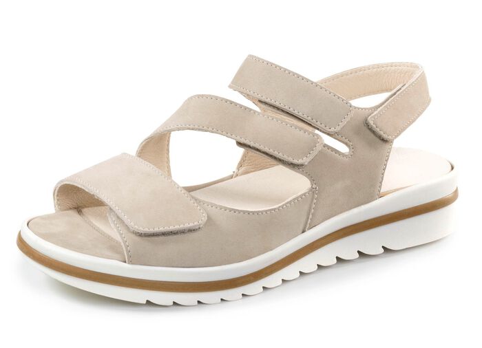 Waldl&auml;ufer, bequeme Damen-Sandalen, Weite H, mit herausnehmbarem Fu&szlig;bett 