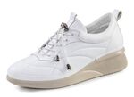 Gemini Sneaker mit dekorativer Steppung WEISS
