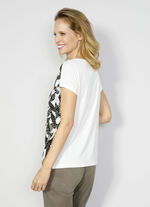 Shirt mit Blätterdruck 