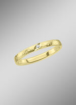 Trauring in gehämmertem Design 