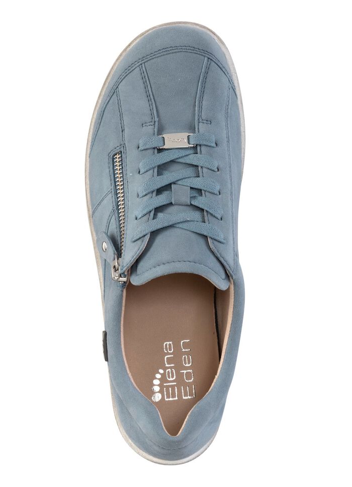 ELENA EDEN, bequeme Damen-Schn&uuml;rschuhe, Weite H, mit herausnehmbarem Fu&szlig;bett JEANS