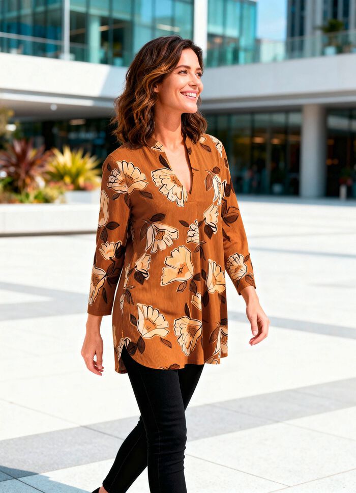 Tunika mit Stehkragen 