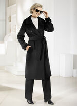 Mantel mit G&uuml;rtel in Trench-Optik 