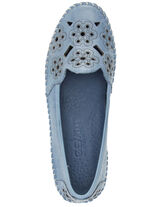 Gemini, leichte Damen-Slipper, Weite G, mit herausnehmbarem Fußbett JEANSBLAU
