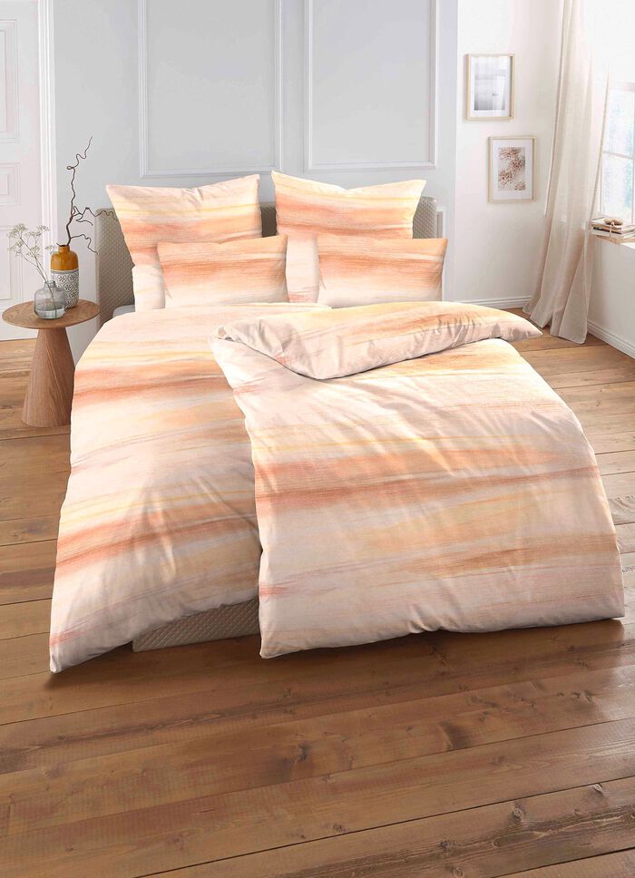 Beidseitig bedruckte Bettwäsche-Garnitur 