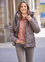 Jacke mit Rautenstepp 