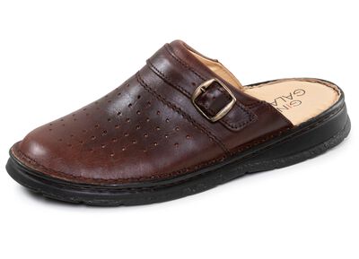 GINO GALANTE, klassische Herren-Clogs, aus Leder 