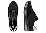 Remonte, trendige Damen-Sneaker, Weite G, mit herausnehmbarem Fußbett SCHWARZ-GOLD