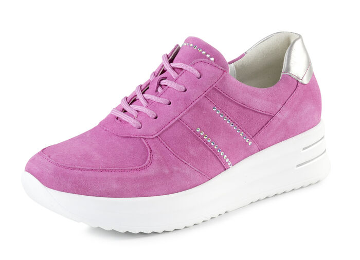 Waldläufer Sneaker mit Glitzersteinchen PINK